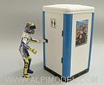 Valentino Rossi figurine MotoGP 2009 +mobile lavatory Limited Edition 999pcs.