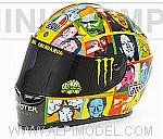 Helmet AGV MotoGP Laguna Seca 2010 Valentino Rossi  (1/2 scale - 13cm)
