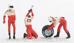 Toyota F1 Pit Stop front tire change set 2002 by MINICHAMPS