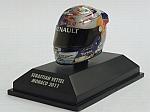 Helmet GP Monaco 2011 World Champion Sebastian Vettel (1/8 scale - 3cm) by MINICHAMPS