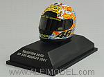Helmet AGV World Champion GP 500 Mugello 2001 Valentino Rossi  (1/8 scale - 3cm)