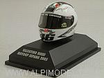 Helmet AGV MotoGP Sepang 2005 World Champion Valentino Rossi  (1/8 scale - 3cm)