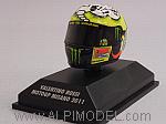 Helmet AGV MotoGP Misano 2011 Valentino Rossi  (1/8 scale - 3cm)