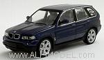 BMW X5 4.4i 1999 (Toledo Blue Metallic) (with engine detail)