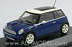 Mini Cooper 2001 (Indi Blue)(with engine detail)