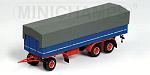 Trailer 3 axles Blue & Red