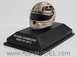 Helmet Michael Schumacher 300th GP 2012 (Minichamps- Schuberth) (1/8 scale- 3cm)