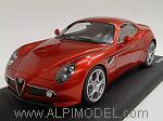 Alfa Romeo 8C Competizione with red interiors  (no opening features) in Gift Box with leather base