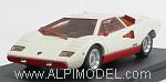 Lamborghini Countach LP 400 1978 (White and Red) Special Limited Edition