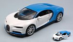 Bugatti Chiron 2016 (White/Blue) by MAISTO