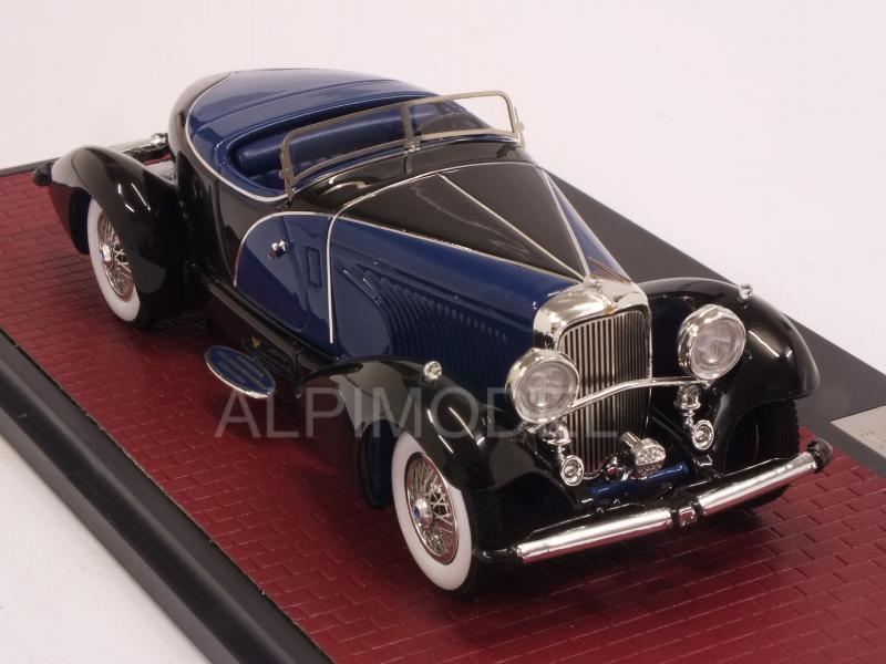 Duesemberg J SWB French True Speedster by Figoni 1931 (BlueBlack) by matrix-models