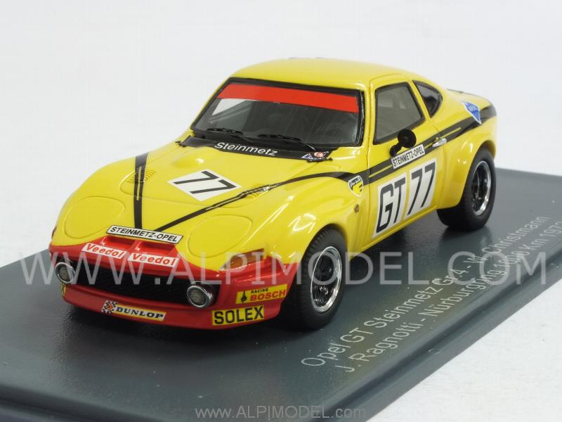 neo Opel GT Steinmetz Gr.4 #77 1000 Km Nurburgring 1972 Christmann