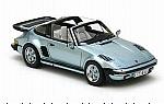Porsche 930 Se Targa 1987 Light Blue 1:43
