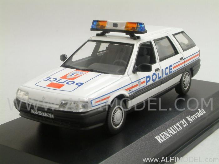 Renault r21 NEVADA 1989 Police nationale 512110 NOREV 1:43 new in a Box!