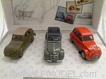 Citroen 2CV 60th Anniversary Set (3 cars)(Gift Box)