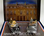 Citroen SM (with Queen Elizabeth and F.Mitterrand) and Simca Chambord V8 (with General De Gaulle)
