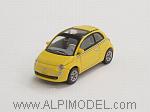 Fiat Nuova 500 2007 (Yellow)  (H0 1/87 scale - 4cm)