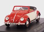Volkswagen Beetle Hebmuller Cabriolet 1949 (Red/Cream) by NOREV