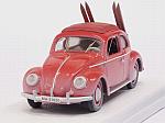 Volkswagen Beetle 1953 (Red) con sci/with skis by RIO