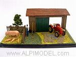 Porsche Diesel Junior tractor diorama 'Bauernhof'