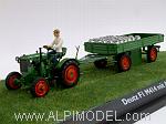 Deutz F1 M414 Tractor with trailer Diorama