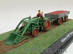 Gueldner A4M Toledo with trailer and front loader and figures