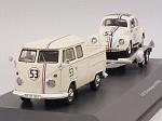 Volkswagen T1b with VW Beetle #53 and trailer