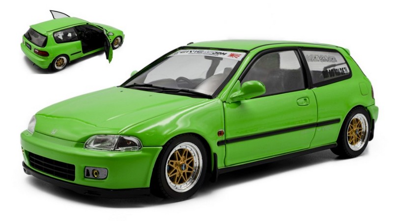 Honda Civic (EG6) 1991 (Neon Green) by solido