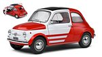 Fiat 500 Abarth 'Robe Di Kappa' 1965 (White/Red) by SOLIDO