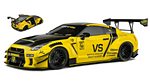 Nissan GT-R (R35) Liberty Walk Body Kit 2.0 Coupe 2022 (Yellow/Black) by SOLIDO