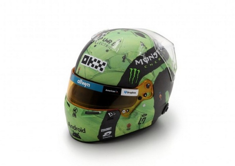 Helmet Lando Norris McLaren GP Las Vegas 2025 (1:5 scale model) by SPK