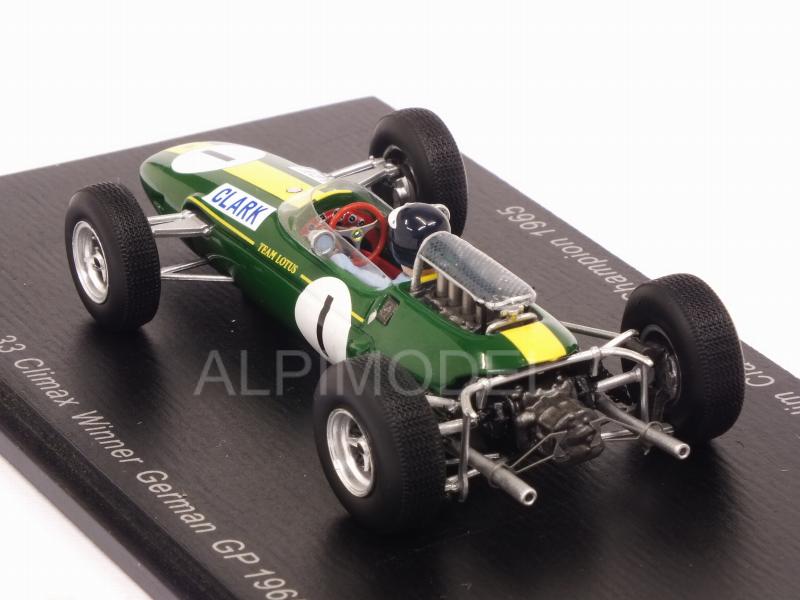 Lotus 33 Climax #1 Winner GP Germany 1965 Jim Clark World Champion by spark-model