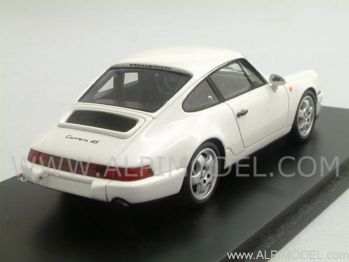 Porsche 911 964 3.8 RS Coupe Weiss 1988-1994 1/43 Spark Modell Auto mit oder ohn