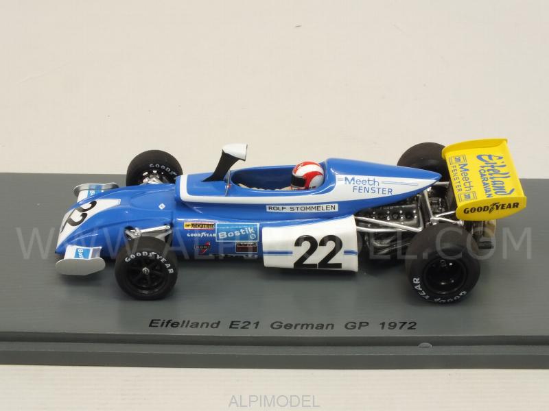Rolf Stommelen 1/43 Scale Spark S3383 Eifelland March E21 #22 German GP 1972 