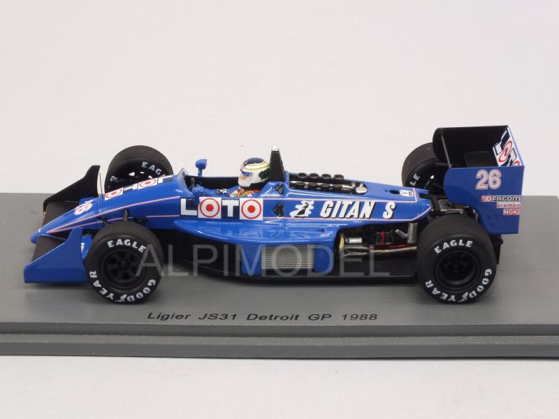 Ligier JS31 #26 GP Detroit USA 1988 Stefan Johansson by spark-model