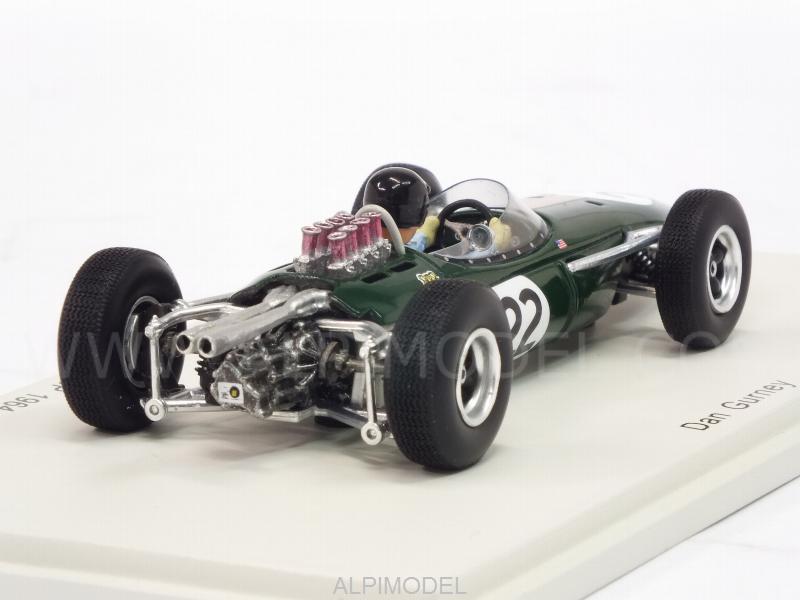 Dan Gurney 1/43 Scale Spark S5250 Brabham BT7 #18 2nd Dutch GP 1963