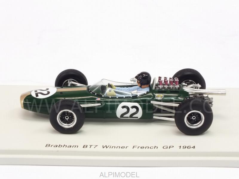 Brabham F1  Bt7 #18 2Nd Pays Bas Gp 1963 Dan Gurney Green Gold SPARK 1:43 S5250 