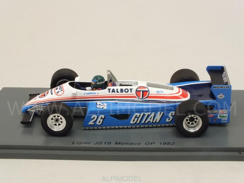 Ligier JS19 #26 GP Monaco 1982 Jacques Laffite by spark-model