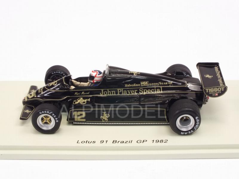 Lotus 91 #12 GP Brasil 1982 Nigell Mansell by spark-model