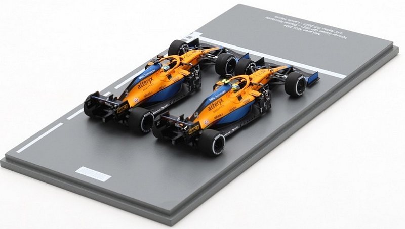 McLaren Set MCL35M Winner GP Italy 2021 Daniel Ricciardo + 2nd place Lando Norris by spark-model