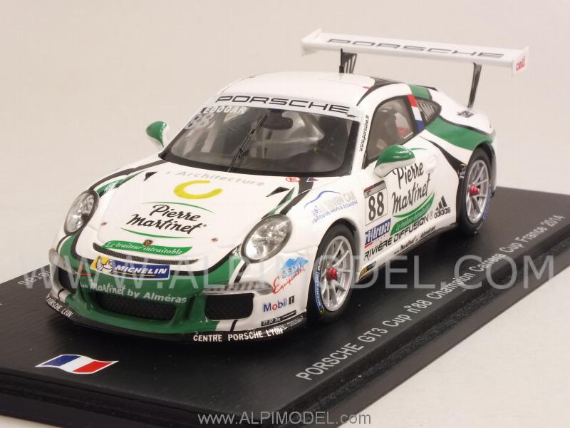 spark-model Porsche 911 GT3 Cup #88 Champion Carrera Cup France 2014 ...