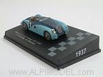 Bugatti 57G #2 Winner Le Mans 1937 Wimille - Benoist (H0-1/87 scale - 5cm)