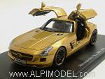 Mercedes SLS AMG Gullwing 2009 (Gold) (with doors fixed in open position)