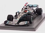 Mercedes W10 AMG #44 Winner British GP 2019 Lewis Hamilton (with flag)