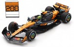 McLaren MCL39 #4 Winner GP Hungary 2025 Lando Norris (with pit board McLaren 200GP Wins) by SPK