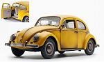 Volkswagen Beetle Saloon 1961 Yellow Aged (invecchiato)