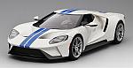 Ford GT (Frozen White with Lightning Blue Stripe) Top Speed Edition