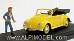 Volkswagen Beetle Cabriolet 'Autostop'  (Yellow) (with figure)