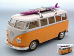 Vw T1 Bus 1963 W/windsurf Yellow/cream 1:24